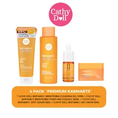 CATHY DOLL - FOUR PACK VIT C: 1 BRIGHTENING GEL, 1 TONER, 1 SPOT SERUM, 1 DAY CREAM
