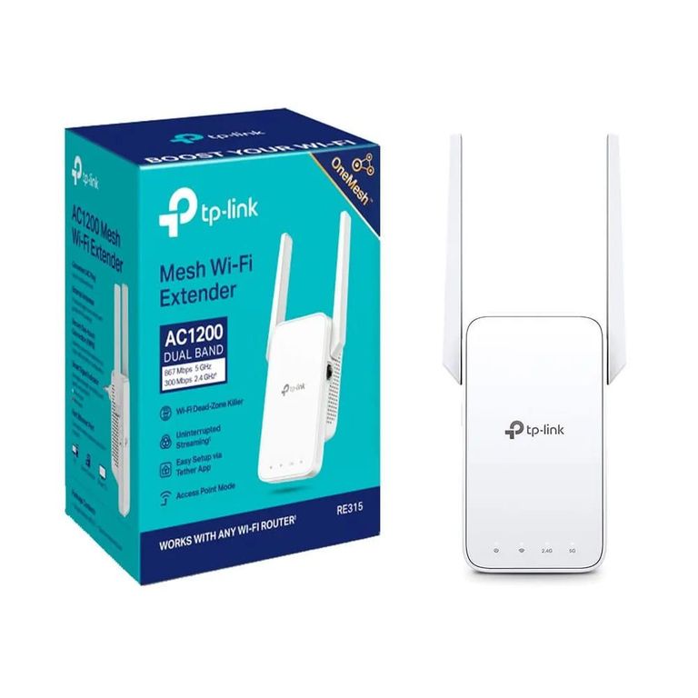 Extensor TP-Link RE-315 Mesh Doble Banda 5 Ghz 2,4 Ghz Ac1200