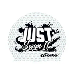 PORTO - Gorro de Natación Silicona Just Swim It Blanco