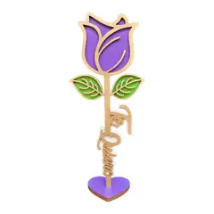 GENERICO - Rosa Eterna - Te Quiero - Color Morado