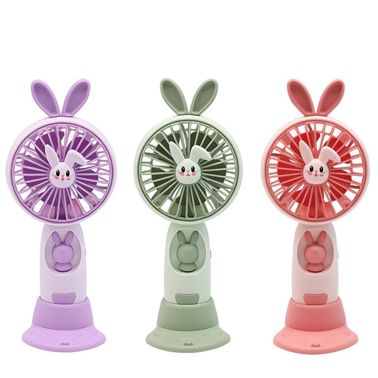 Ventilador Portátil USB Recargable con Soporte Para Teléfono