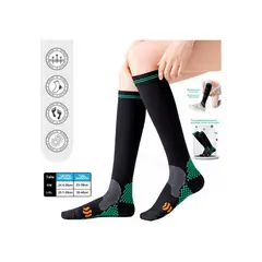 GENERICO - Medias de Compresión para Varices Faja de Pantorrilla Arco Talón L y XL