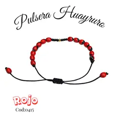 GENERICO - Pulsera Huayruro para bebes y niñas