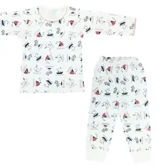 GENERICO - Pijama Bebé Niño - Algodon - Ballena y la Isla