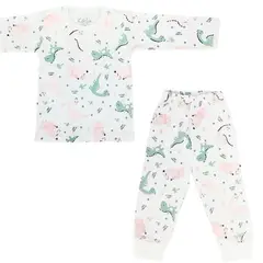 GENERICO - Pijama Bebe Niña - Algodon - Dino Reina