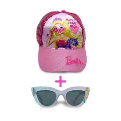 CHILDRENS CLUB - Set de Gorro de verano con Lentes de sol con UV400 Barbie