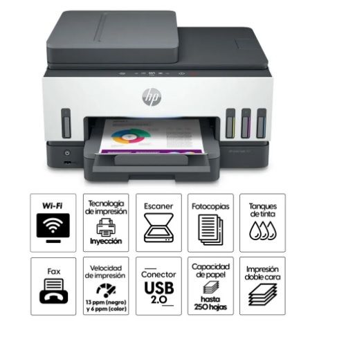 Impresora Multifuncional Smart Tank 790 Dúplex automático.