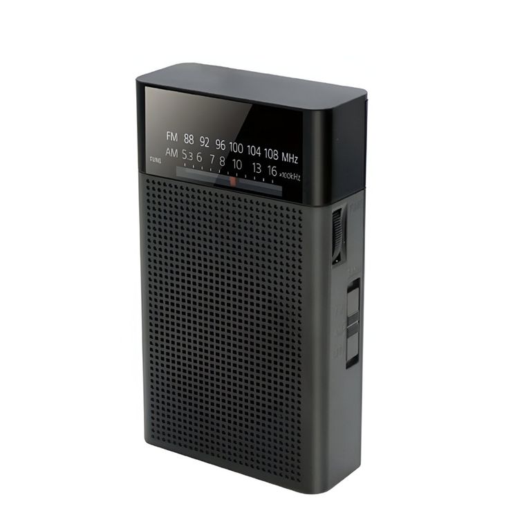 Radio Portatil a Pilas Modelo Retro AM/FM Bossney