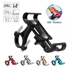 GENERICO - Holder Soporte para Celular 65 Aluminio 360° Bicicleta Moto Scooter
