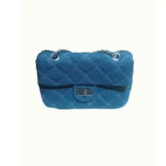 GENERICO - Bolso De Mano Cruzado Denim Blue Para Dama