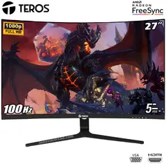 TEROS - Monitor Curvo 27 TE-2730S Full HD 100HZ 5MS HDMI VGA