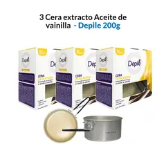 GENERICO - 3 Cera extracto Aceite de vainilla 200g - Depile.