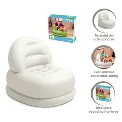 IMPORTADO MC - Sofa Silla Inflable Moderno Blanco 84x99x76