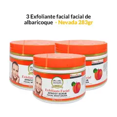 NEVADA NATURAL PRODUCTS - 3 Exfoliante facial de albaricoque 283g - Nevada.