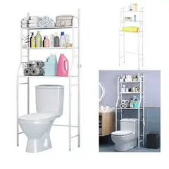 GENERICO - Estante Organizador Para Baño Inodoro Alta Calidad Blanco