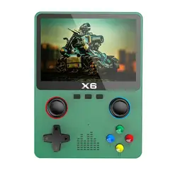 GENERICO - Mini consola de juegos X6 pantalla IPS compatible con 10000 juegos.