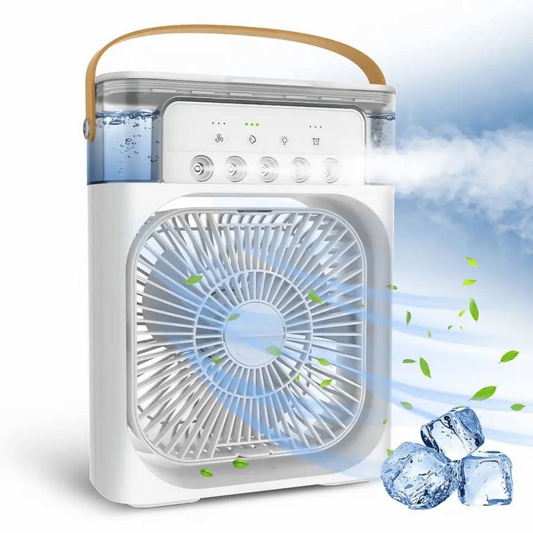 Ventilador Enfriador De Aire Portátil 3 En 1 Rectangular