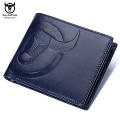 BULLCAPTAIN - Billetera de cuero para hombre