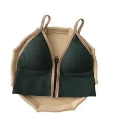 GENERICO - Sujetador Brasier tipo chaleco con cierre