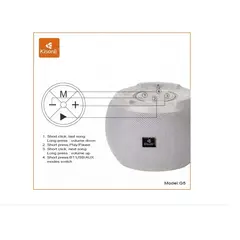 KISONLI - Parlante Bluetooth G5 Aux Fm Gris