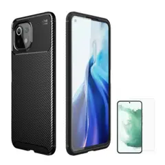 CARBONELL - CASE CARBONO AUTOFOCUS XIAOMI MI 11 LITE Y VIDRIO