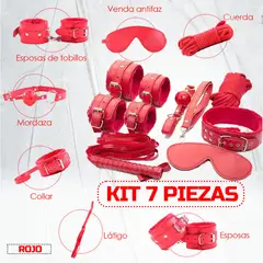GENERICO - Kit Sado - Bondage Bdsm Para Parejas - 7 Piezas Sexuales