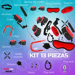 GENERICO - Kit Sado - Bondage Bdsm Para Parejas - 13 Piezas Sexuales