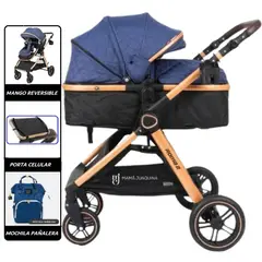 BABY HAPPY - Coche Roma Moises con Pañalera y Porta Celular