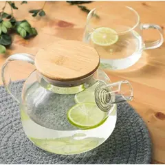 GENERICO - Tetere de infusion con tapa de bamboo 1l