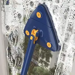 GENERICO - Trapeador de limpieza ajustable giratorio de 360°