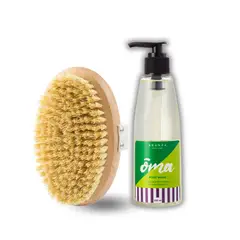 ARANZA - BOX CEPILLO EXFOLIANTE Y GEL DE BAÑO HERBAL