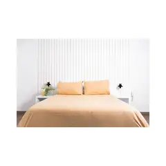 GENERICO - Juego de sabanas bramante king beige