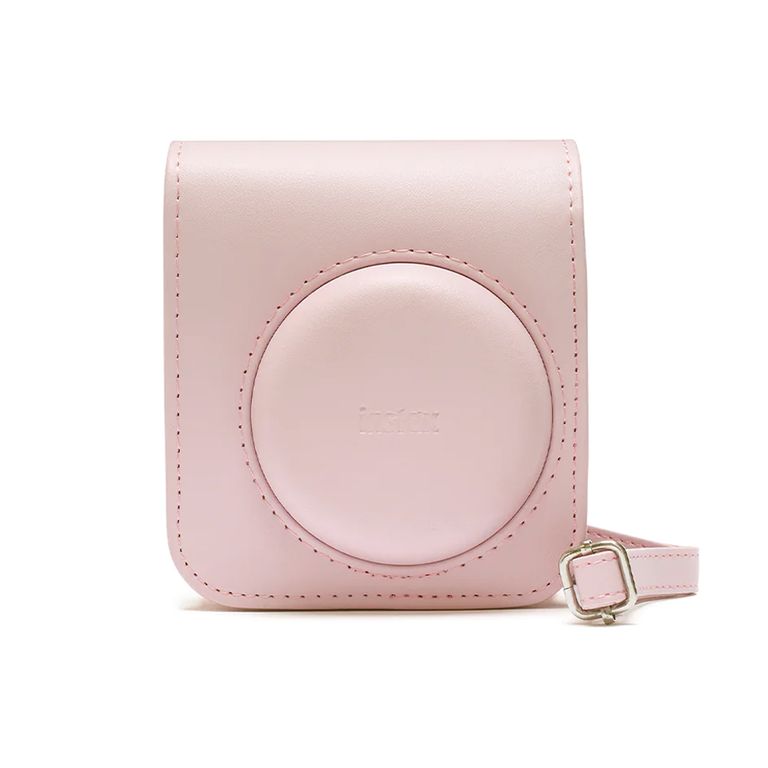 Estuche para camara Instax Mini 12 Rosado.