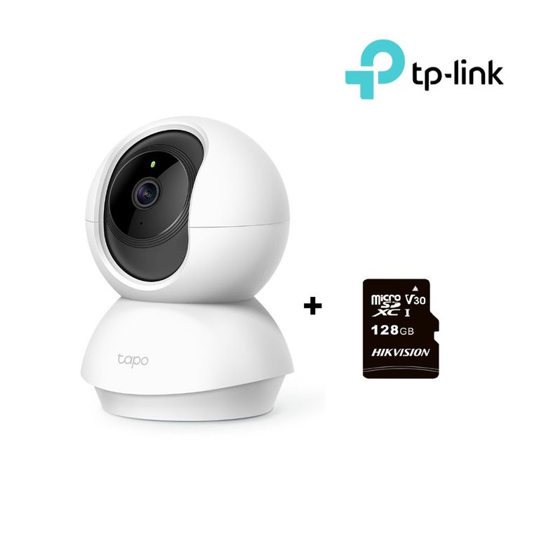 Cámara de Seguridad Wi-Fi 360º 2K Tapo C210 MicroSD 128GB - Tplink
