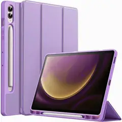 GENERICO - Funda Smart con Porta Lapiz para Tablet Samsung tab S9 FE Lila