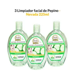 NEVADA NATURAL PRODUCTS - 3 Limpiador facial de pepino 225ml - Nevada