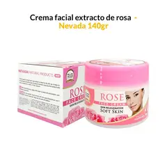 NEVADA NATURAL PRODUCTS - Crema facial extracto de rosa 140g - Nevada