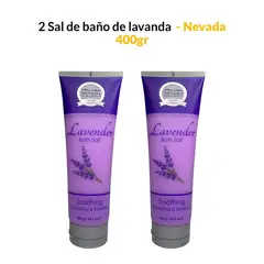 NEVADA NATURAL PRODUCTS - 2 Sal de baño de lavanda 400ml - Nevada