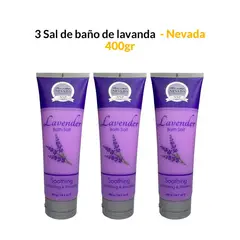 NEVADA NATURAL PRODUCTS - 3 Sal de baño de lavanda 400ml - Nevada