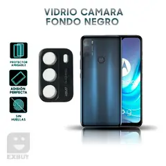 GENERICO - Mica de Vidrio Camara Negro para Motorola Moto G10