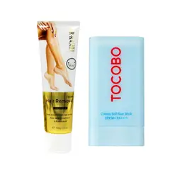TOCOBO - Barra Solar 50 Spf + Crema Depiladora Dr Rashel