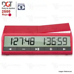 GENERICO - TEMPORIZADOR RELOJ OFICIAL DE AJEDREZ DGT 2500 ROJO