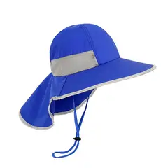THE BABY SPOT - Sombrero con protección UV UPF 50 para niños AZUL