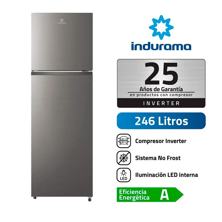 Refrigeradora RI-389I Top Freezer No Frost 246 Lt - Silver