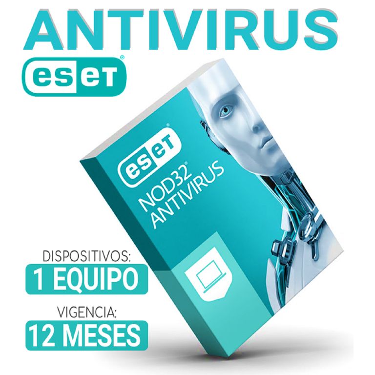ANTIVIRUS para 1 PC, vigencia 12 Meses Nod32