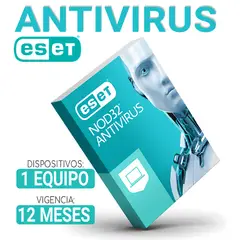 ESET NOD32 - ANTIVIRUS para 1 PC, vigencia 12 Meses Nod32