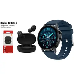 XIAOMI - S46 Smartwatch+Xiaomi Redmi Airdots2 Auriculares Bluetooth Audífonos
