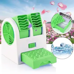 GENERICO - Mini Ventilador Usb Portatil Aire Acondicionado - Verde