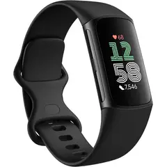 FITBIT - Charge 6 Fitness Tracker con aplicación de Google - Negro