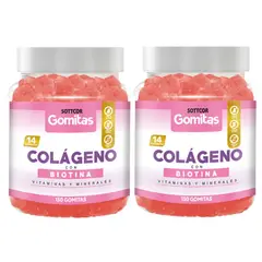 GENERICO - Colágeno Para Adultos Gomitas Sottcor 100Gr Chicle x2